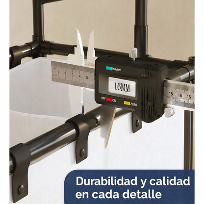 Ahorra tiempo en cada lavado con este organizador inteligente - Cesta 3 Niveles Ropa Sucia