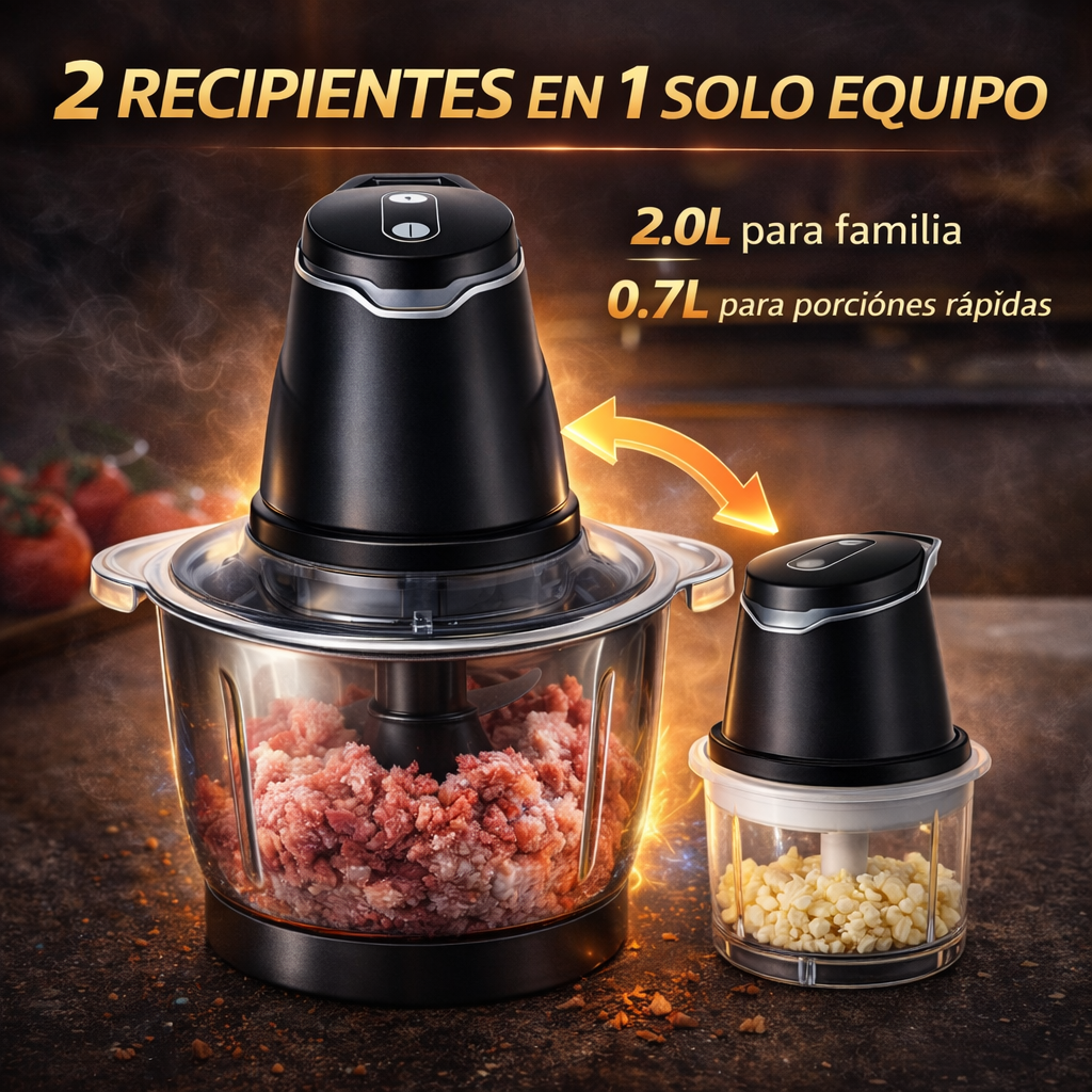 Potencia Inteligente para Cocinas Modernas - Procesador De Alimentos 2 En 1