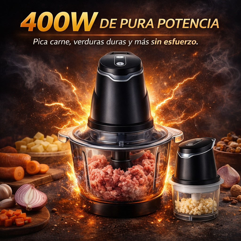 Potencia Inteligente para Cocinas Modernas - Procesador De Alimentos 2 En 1