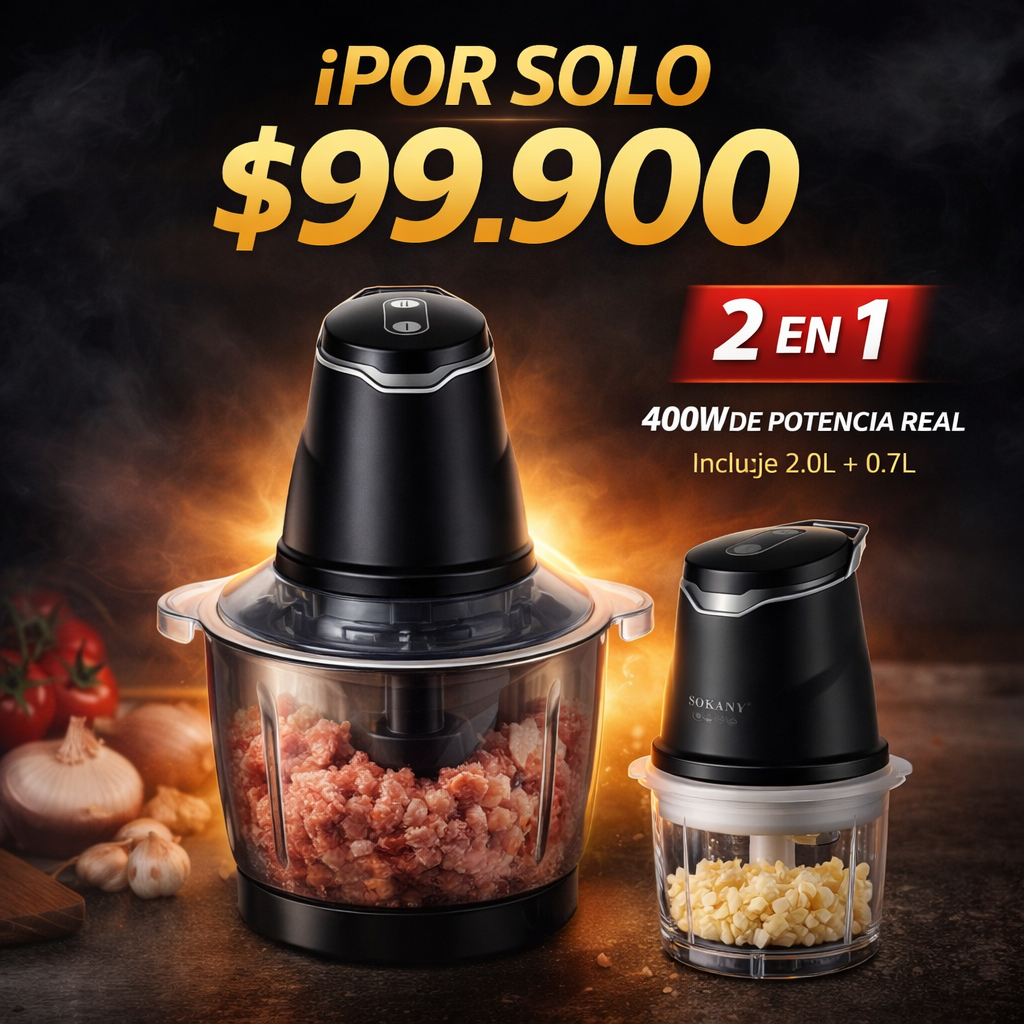 Potencia Inteligente para Cocinas Modernas - Procesador De Alimentos 2 En 1