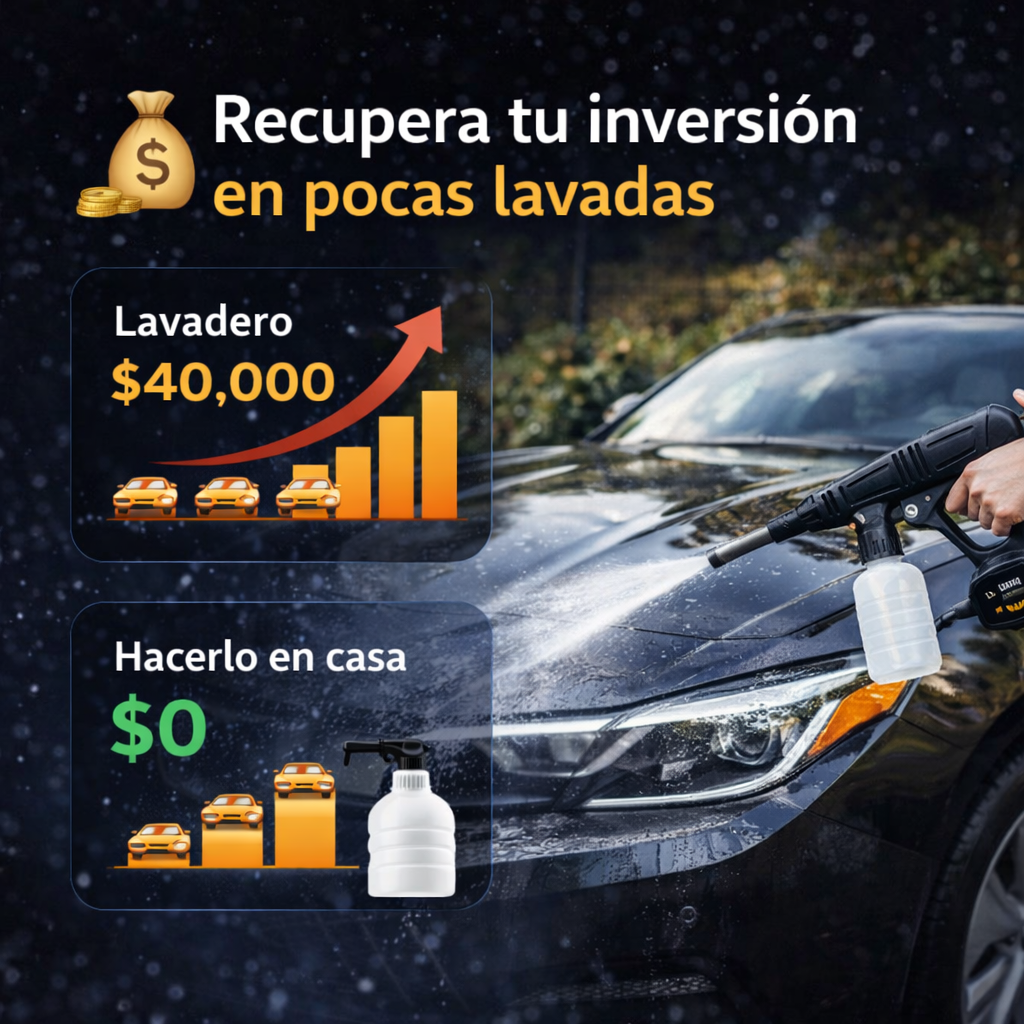 Descubre el Poder de la Limpieza Portátil - Hidrolavadora Portatil 7 Chorros