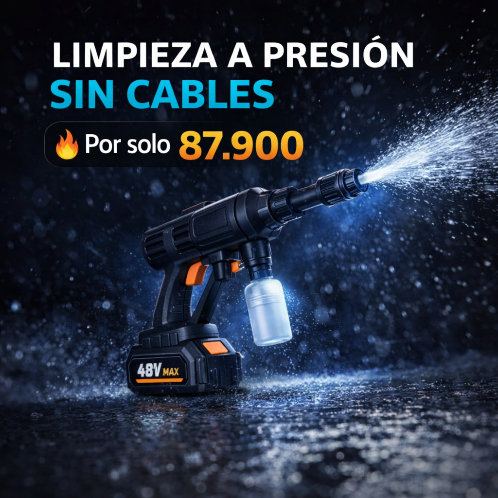 Descubre el Poder de la Limpieza Portátil - Hidrolavadora Portatil 7 Chorros