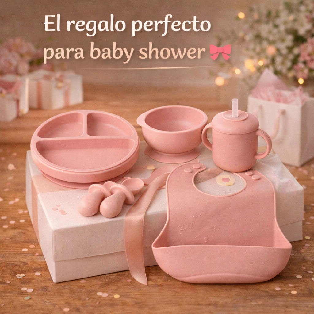 El Set Que Toda Mamá Moderna Necesita - Set Vajilla Para Bebe 7 Piezas