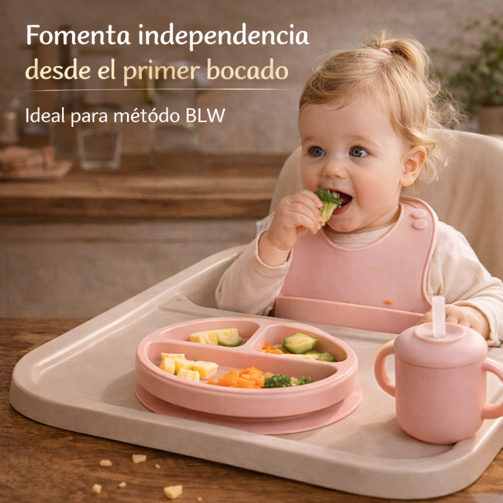 El Set Que Toda Mamá Moderna Necesita - Set Vajilla Para Bebe 7 Piezas
