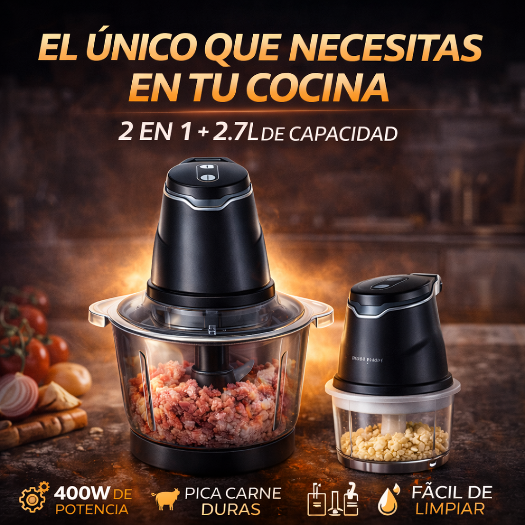 Potencia Inteligente para Cocinas Modernas - Procesador De Alimentos 2 En 1